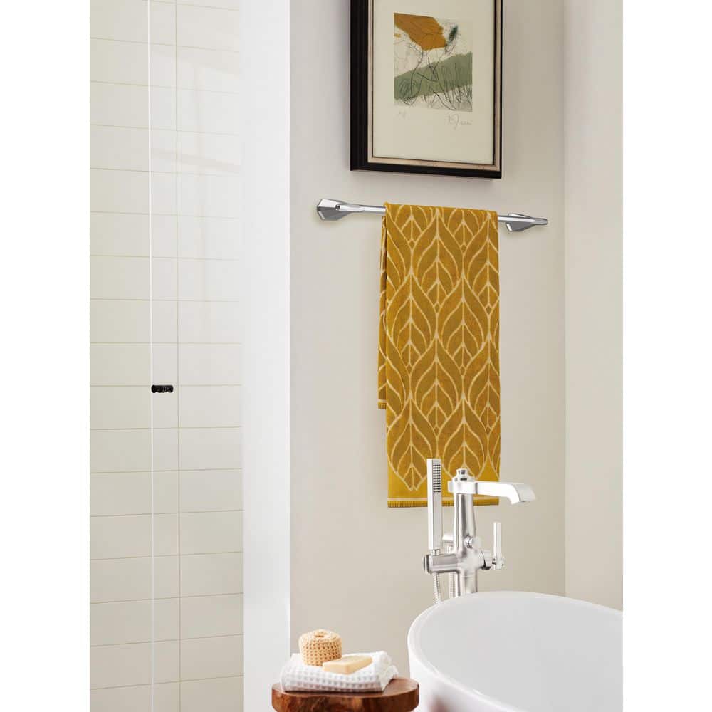 St. Vincent 24 Inch Chrome Wall Mounted Towel Bar
