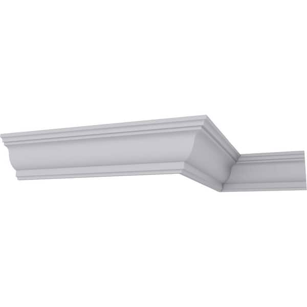Ekena Millwork SAMPLE - 5 in. x 12 in. x 4 in. Polyurethane Edwards Smooth Crown Moulding