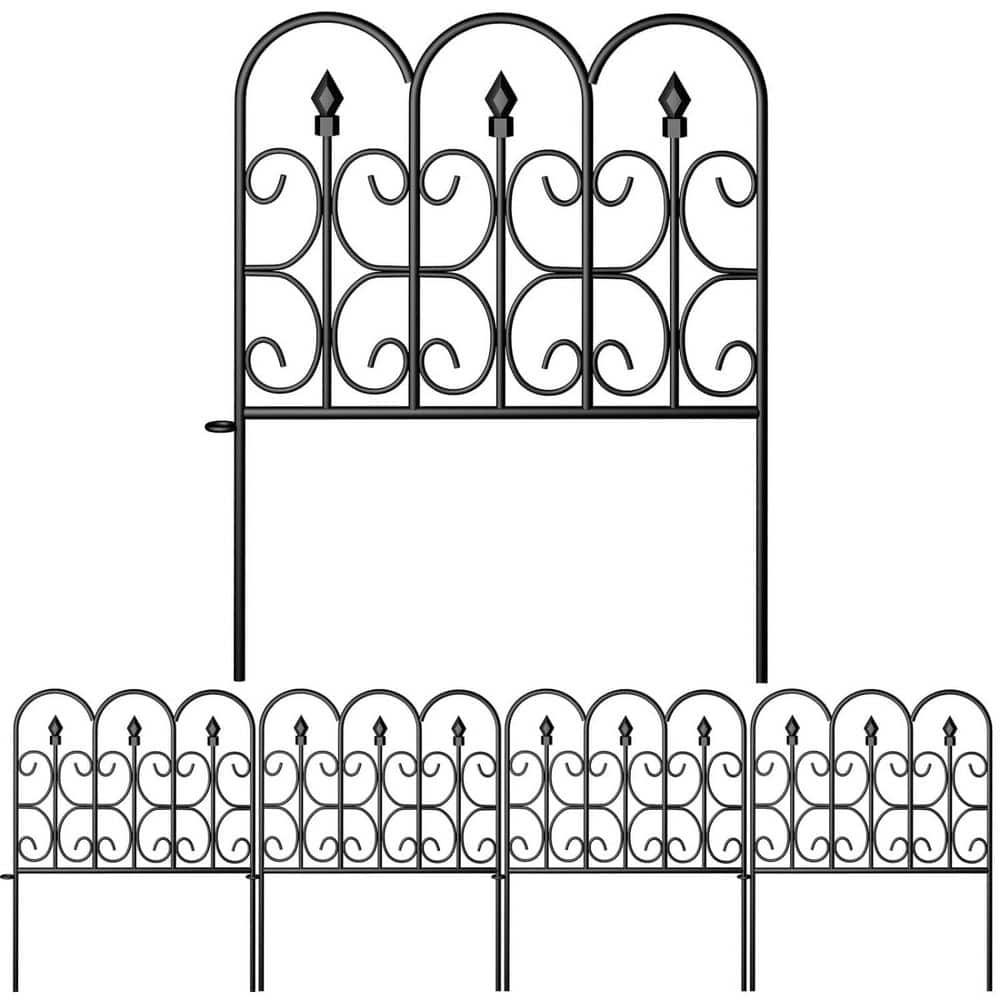 32 in. (H) x 10 ft. (L) Garden Fencing Animal Barrier 5-Piece Rustproof Met