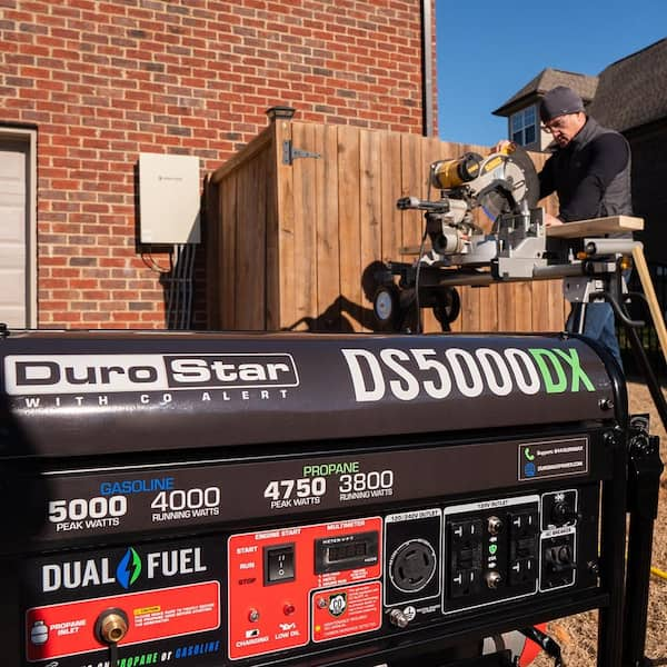 5000 watt dual store fuel generator