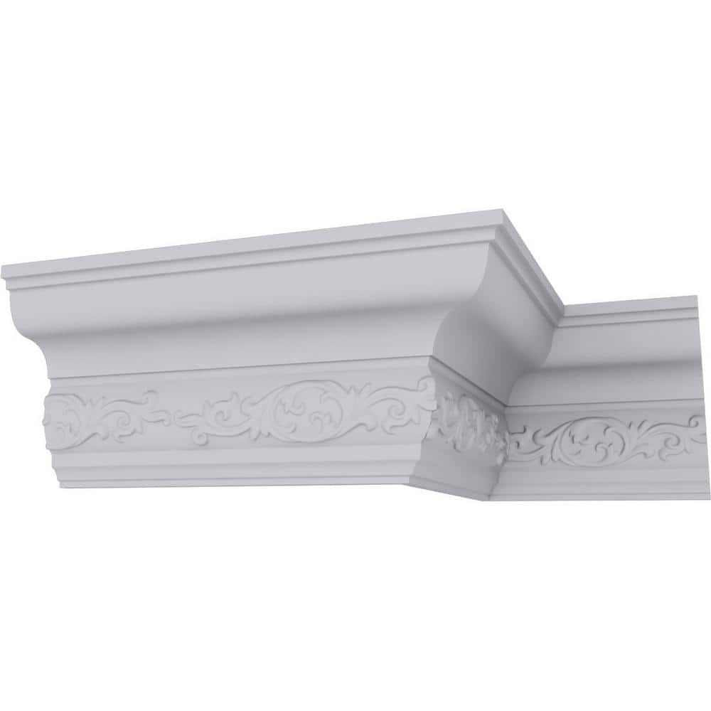 Delfina White Polyurethane Crown Moulding 94.5" Length