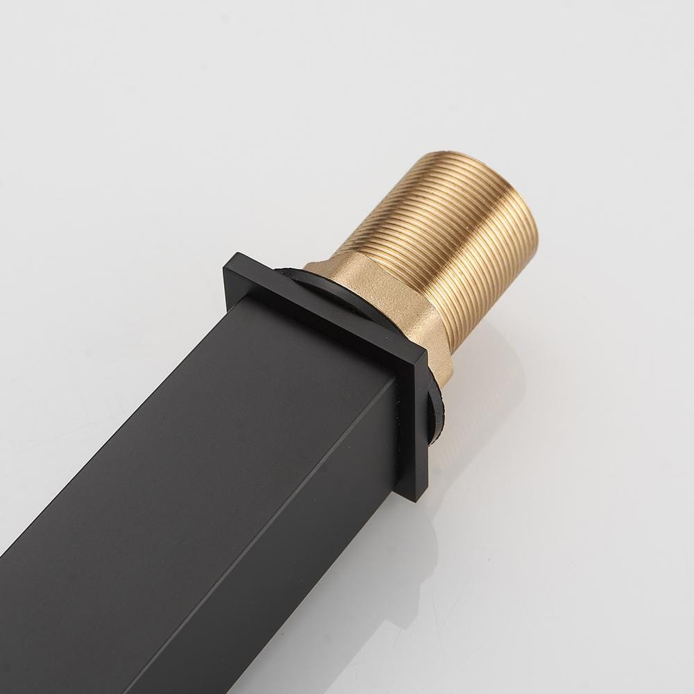 Matte Black Stainless Steel Single-Handle Bathroom Faucet