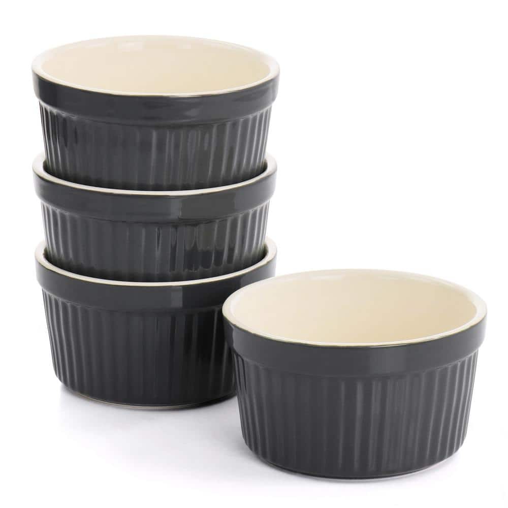 Gray 16-Piece Nonstick Ceramic Cookware Set with Enamel Finish