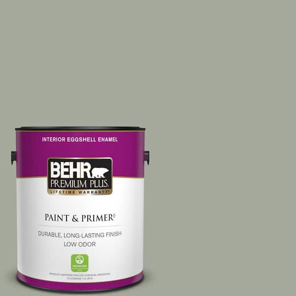 BEHR PREMIUM PLUS 1 gal. Home Decorators Collection #HDC-AC-18 Garden Promenade Eggshell Enamel Low Odor Interior Paint & Primer