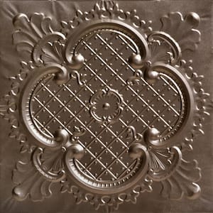 Majestic Bronze 2 ft. x 2 ft. Decorative Tin Style Lay-in Ceiling Tile (48 sq. ft./Case)