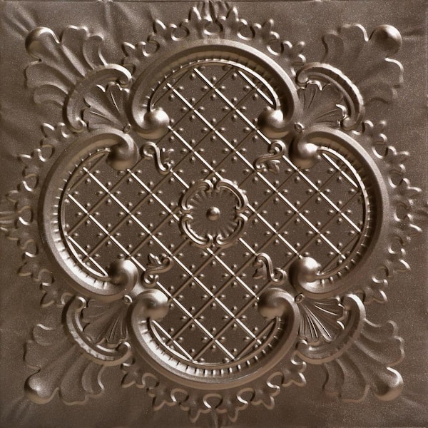 Majestic Bronze 2 ft. x 2 ft. Decorative Nail Up Tin Ceiling Tile (24 sq. ft. /Case)