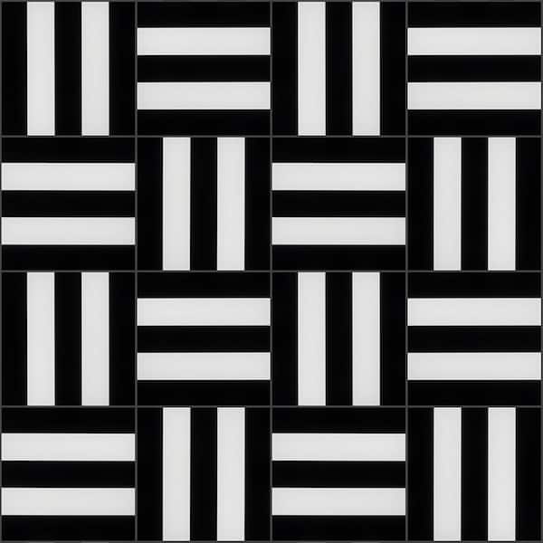 Elizabeth Sutton Bow Viva 12 in. x 12 in. Polished Marble Floor and Wall Mosaic Tile (1 sq. ft. / Sheet)