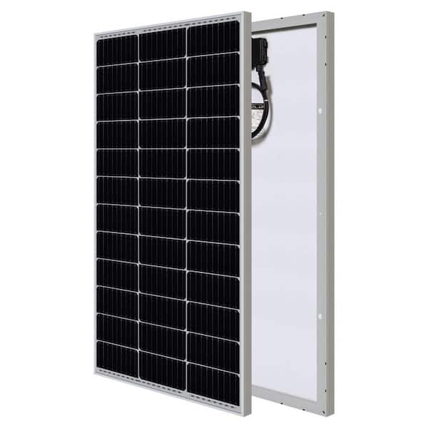 100-Watt 12-Volt, 9BB High Efficiency Monocrystalline Solar Panel With Solar Connectors for RV, Marine, Rooftop Farm