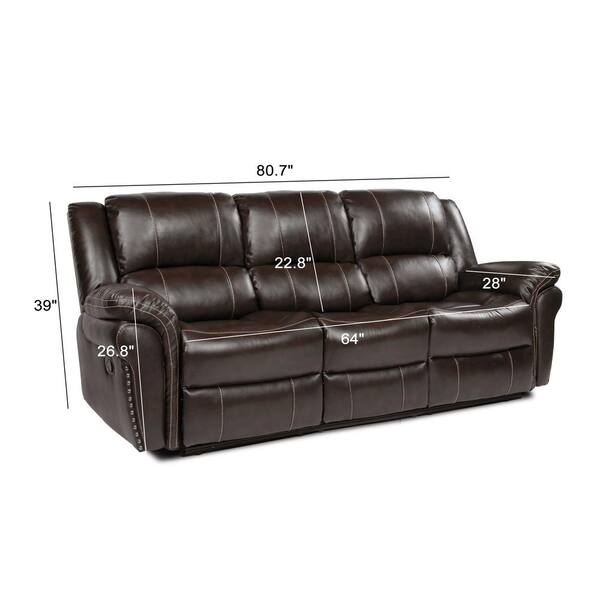 Pinksvdas 193 7 In Slope Arm Big And Tall Leather Sofa L Shaped Design With Cup Holders Foot Rests Black 9071 Bl The Home Depot Tall Leather Sofa L Shaped, 7 Foot Leather Sofa