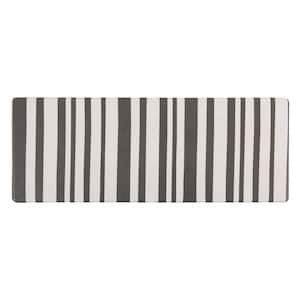 Contemporary Striped Gray 18 in. x 47 in. Anti-Fatigue Standing Mat