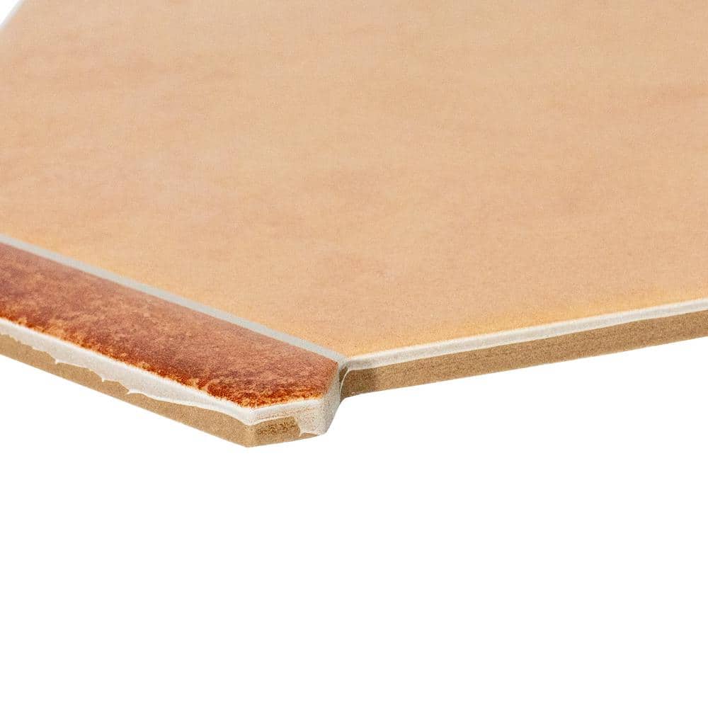 Samara Terracotta Hexagon Matte Porcelain Tile Set