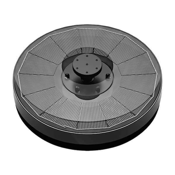 3.5W Glass Panel Solar Fountain with White LED Lights, Floating Water Fountain for Bird Bath/Garden/Pond/Pool/Outdoor