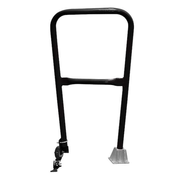 Vestil 2 ft. L Black Steel Dock Safety Swing Gate
