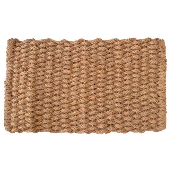 Imports Decor Embedded Rope Mat Natural 24 in. x 36 in. Coir Door Mat