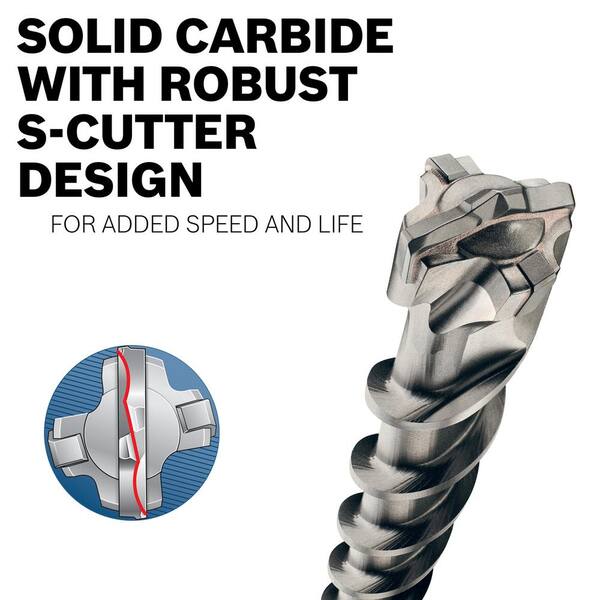 Bosch Speed-X 23-in Alloy Steel Masonry Drill Bit for SDS-Max Drill Bosch Speed-X 23-in Alloy Steel Masonry Drill Bit for SDS-Max Drill