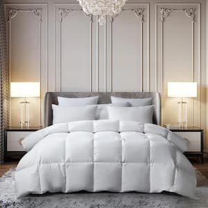 Full/Queen 100% Cotton All Seasons Down and Feather Filled Comforter