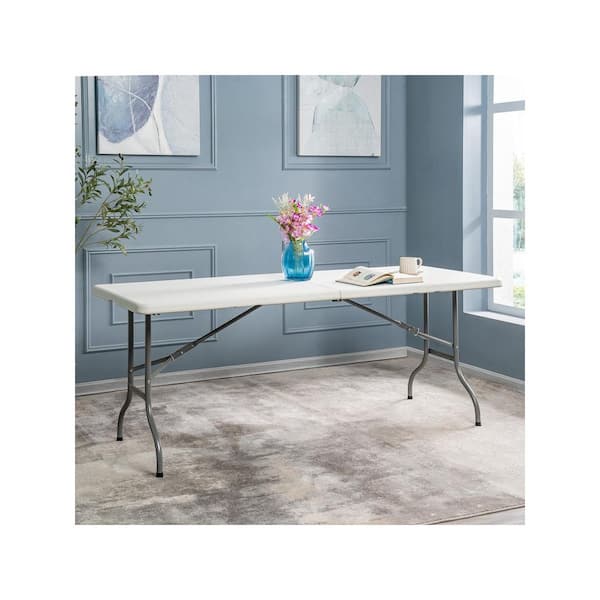HOMESTOCK White Rectangle Plastic Resin Outdoor Side Multi