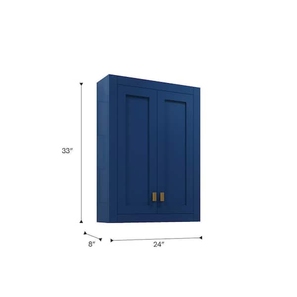 Water Creation Madison 24 in. W x 33 in. H x 8 in. D Bathroom
