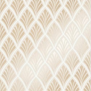 Florin Gold Unpasted Removable Wallpaper Sample