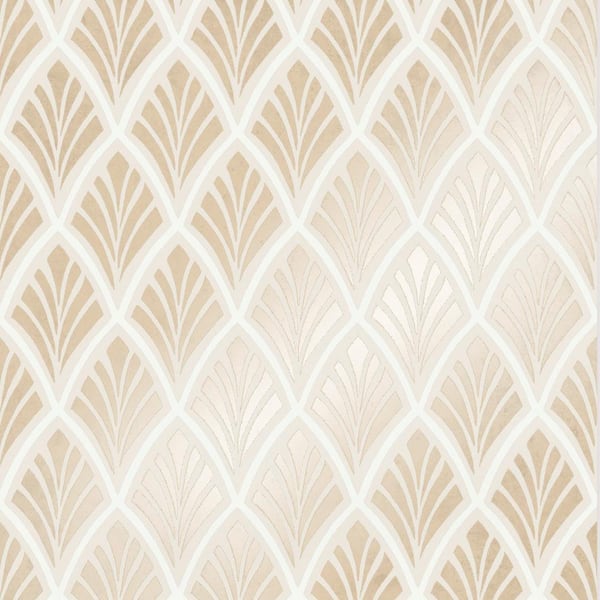 Laura Ashley Florin Gold Unpasted Removable Wallpaper Sample