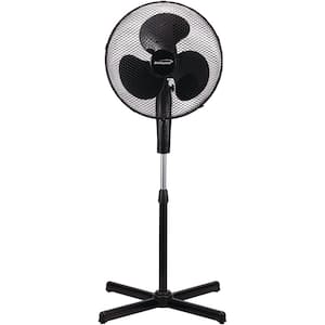 Kool Zone 16 in. Oscillating Fan in Black