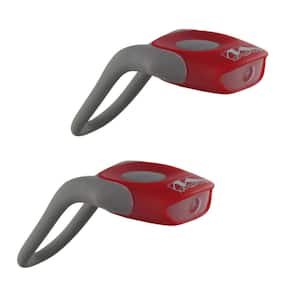 Cobra Bike Lights with White and Red LED in Red