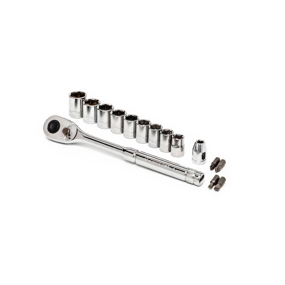 Crescent 3/8 in. Drive 6Point Standard Metric Mechanics Tool Set with