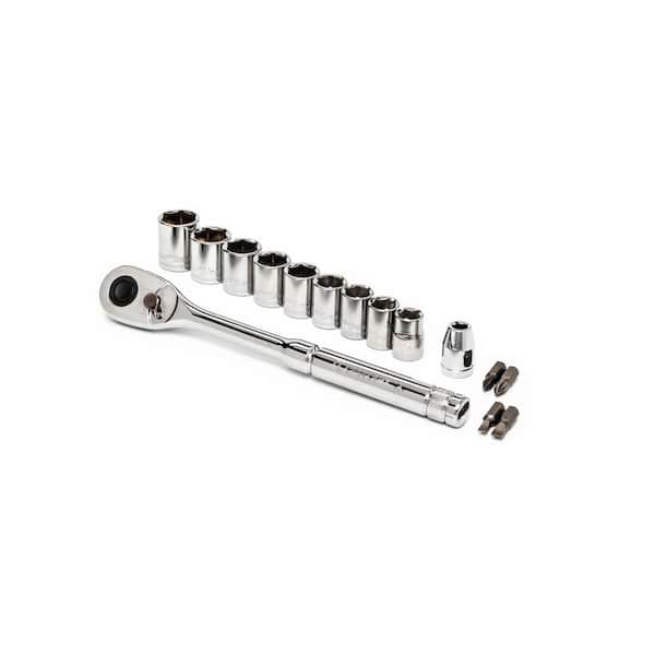 Crescent 3/8 in. Drive 6-Point Standard Metric Mechanics Tool Set with Case (15-Piece)