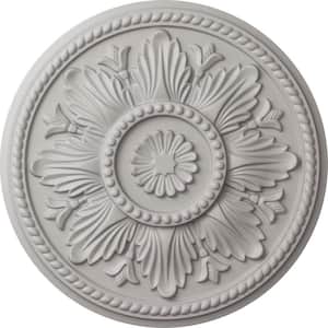18 in. x 1-3/4 in. Edinburgh Urethane Ceiling Medallion (Fits Canopies upto 5-1/4 in.), Ultra Pure White