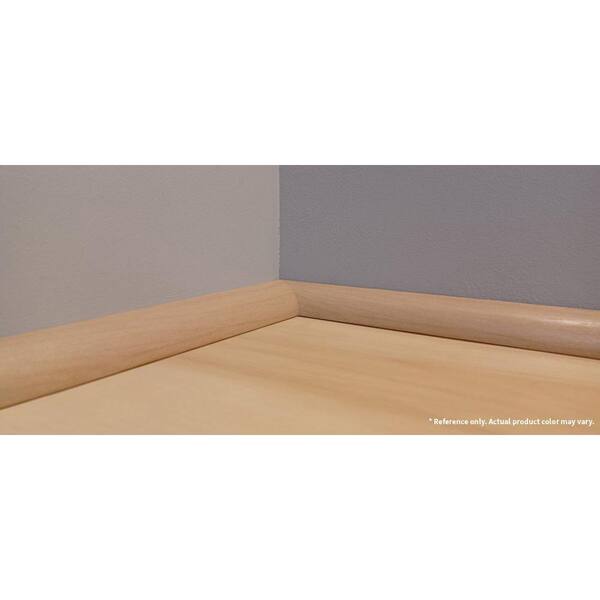 DuraDecor Classy Chic Metro Grey 0.75 in. T x 0.75 in. W x 94 in. L Quarter Round Molding