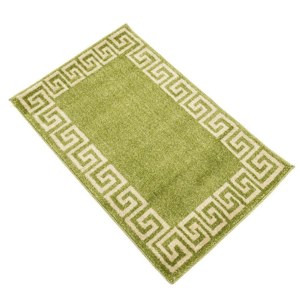 Athens Modern Light Green 2' 0 x 3' 0 Area Rug
