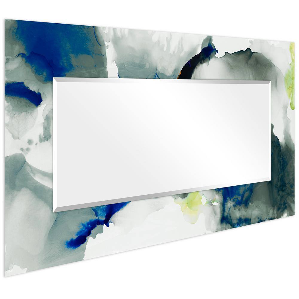 Ephemeral Abstract 72" x 36" Frameless Beveled Vanity Mirror