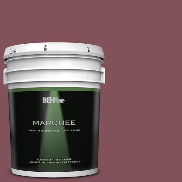 BEHR MARQUEE 5 gal. Home Decorators Collection #HDC-CL-02 Fine Burgundy Semi-Gloss Enamel Exterior Paint & Primer
