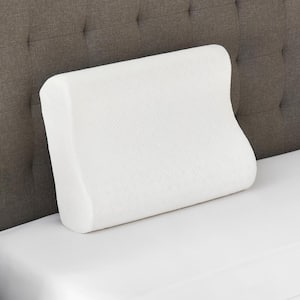 1pc Half Moon Memory Foam Pillow For Lumbar Support, Detachable