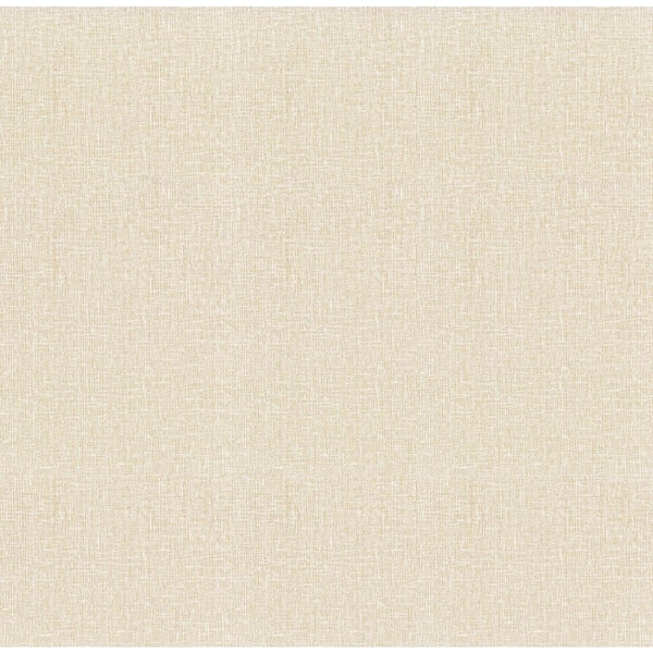 Beige Natural Linen Khaki Textured Wallpaper