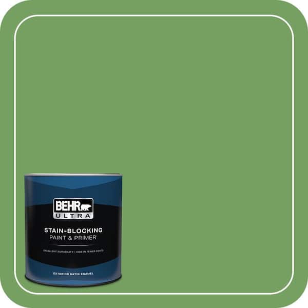 BEHR ULTRA 1 qt. #MQ4-47 Parakeet Satin Enamel Exterior Paint & Primer