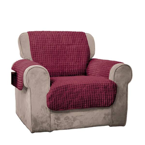 Innovative Textile Solutions Burgundy Puff Chair Furniture Protector