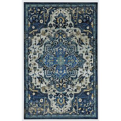 Emiko Denim 5 ft. x 8 ft. Ornamental Area Rug