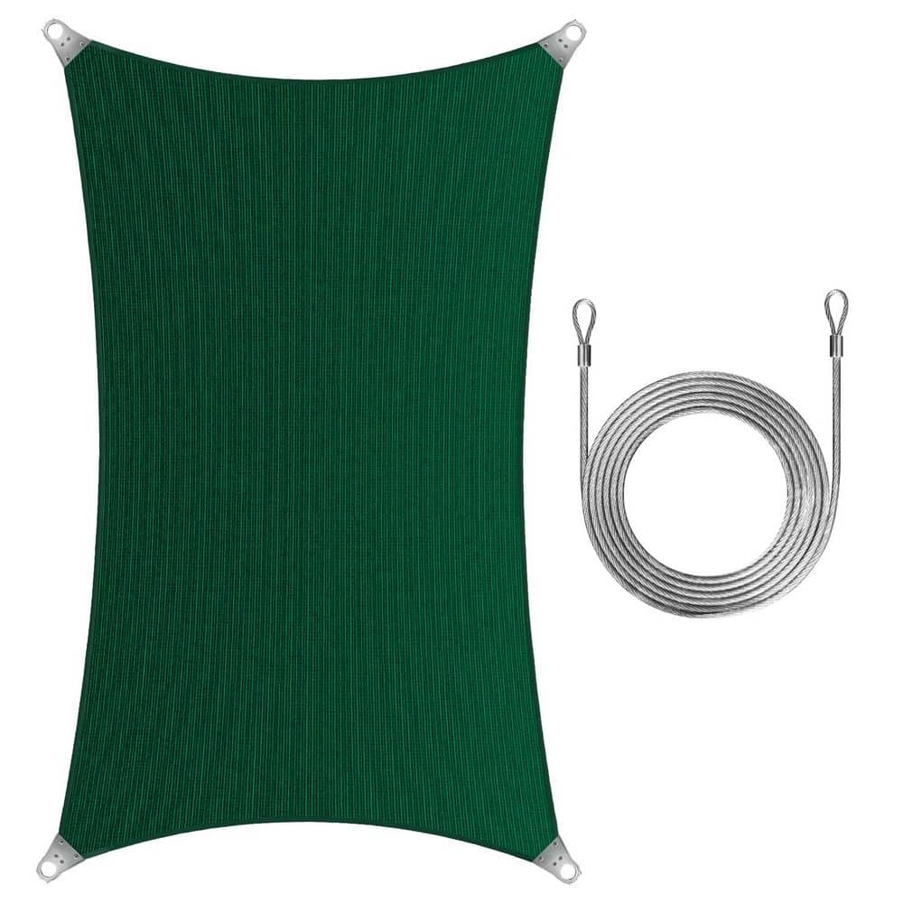 Super Ring 20 ft. x 22 ft. Sun Shade Sail with Cable-Green price history on PriceWatchPro