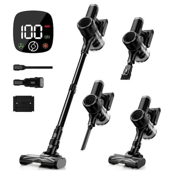 Cordless Stick Vacuum Cleaner with HEPA Filter for Hard Floor Carpet Pet Hair with LED Headlights Touch Screen