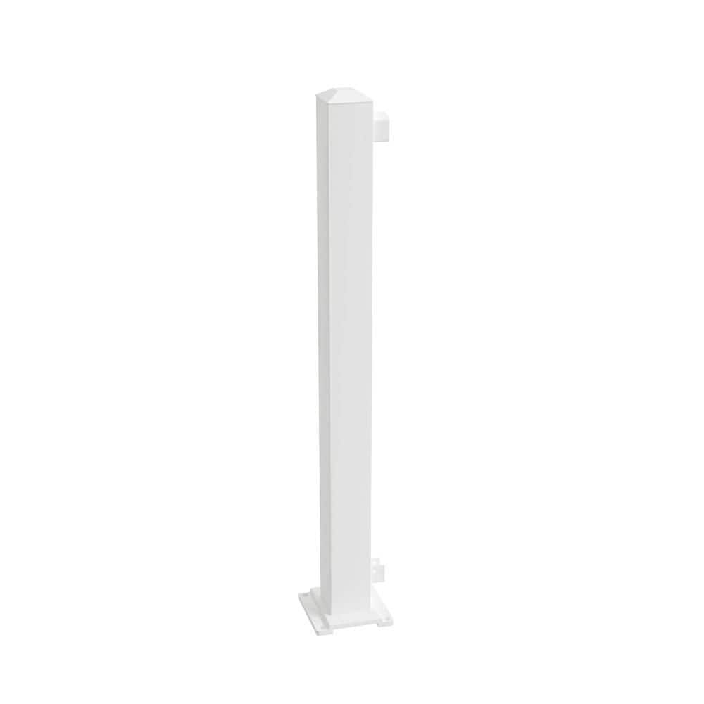 3 x 3 End Post Aluminum Deck Railing in White for 36 in High System price history on PriceWatchPro