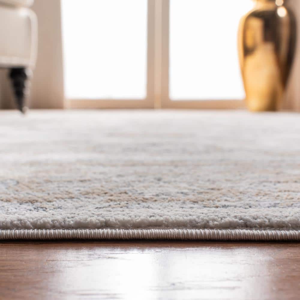 Isabella 8' x 10' Cream Beige Synthetic Area Rug