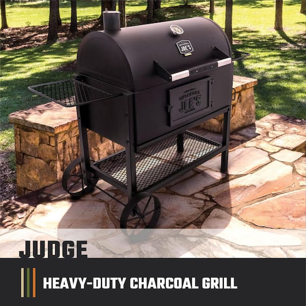 Judge Charcoal Smoker and Grill with 540 sq. in. Cooking Area in Black