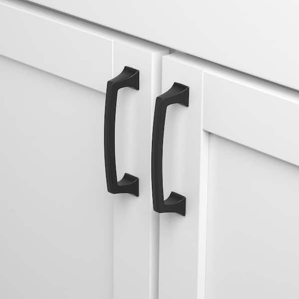 3-3/4 in. Matte Black Deco Cabinet Pulls (10-Pack) 3-3/4 in. Matte Black Deco Cabinet Pulls (10-Pack)