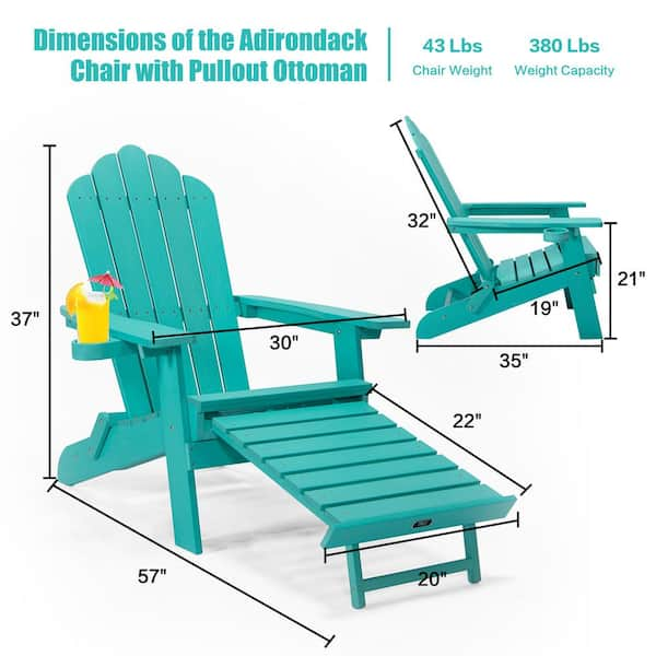 patio chair with retractable ottoman