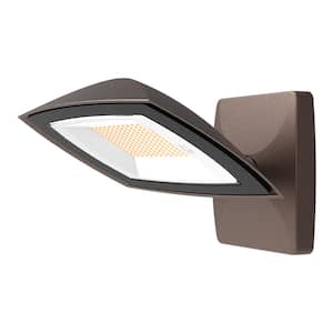 ARFL 200 Watt equivalence Bronze Outdoor Integrated LED Architectural Residential Floodlight Dusk to Dawn 3000 Max Lumen