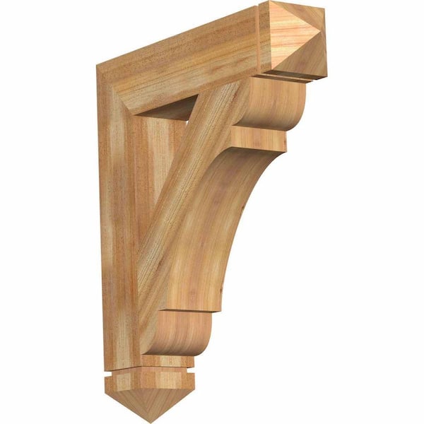 Ekena Millwork 6 in. x 34 in. x 30 in. Western Red Cedar Olympic Arts and Crafts Rough Sawn