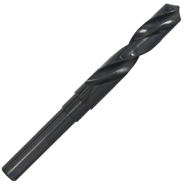 Drill America 15.00 mm High Speed Steel Black Oxide Reduced Shank Twist Drill Bit with 1/2 in. Shank