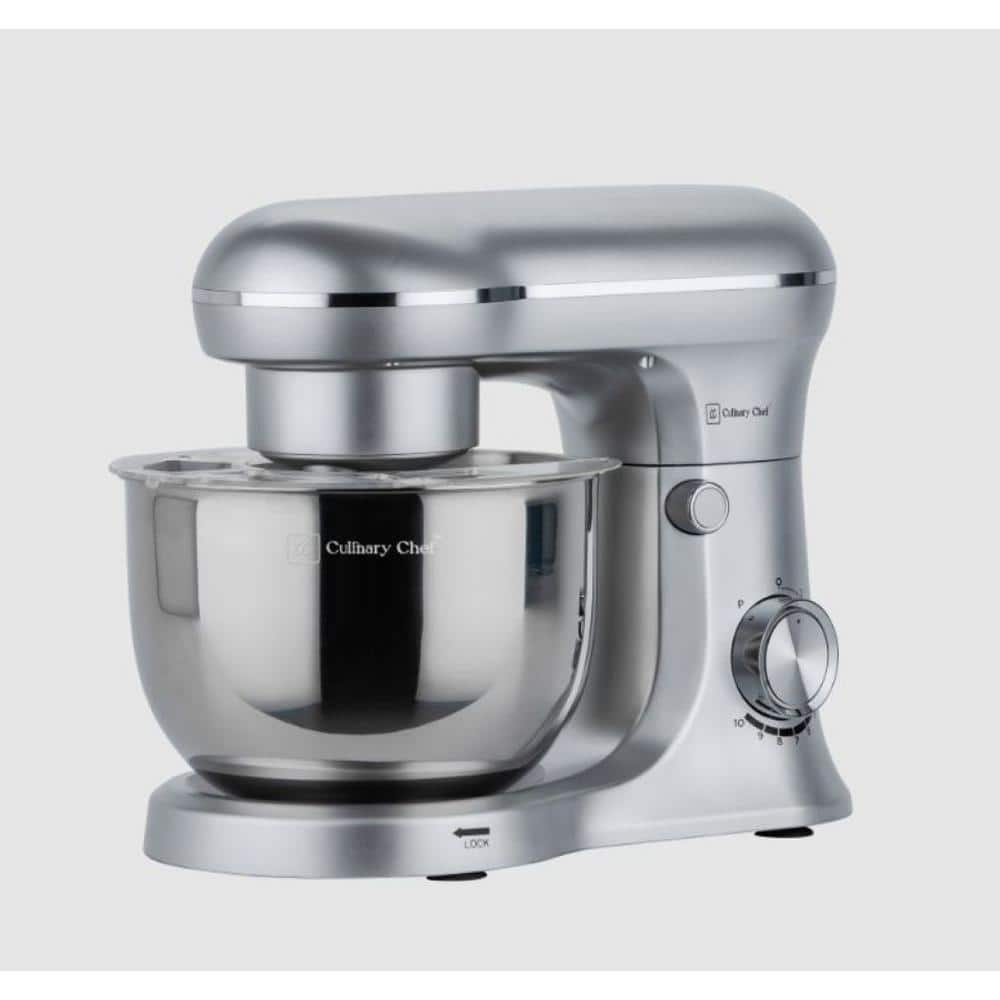 Retro 4.- Liter 8-Speed Stand Mixer in Silver
