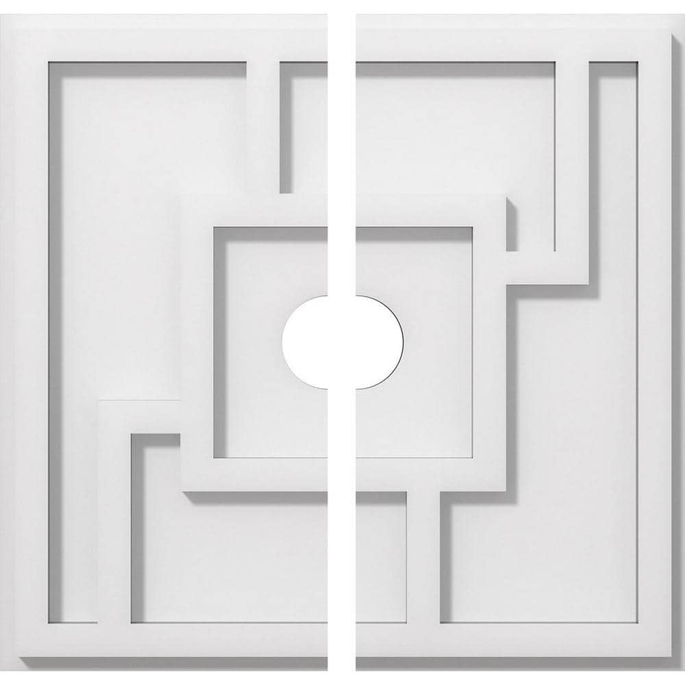 1 in. P X 4-3/4 in. C X 14 in. OD X 2 in. ID Knox Architectural Grade PVC Contemporary Ceiling Medallion, Two Piece price history on PriceWatchPro